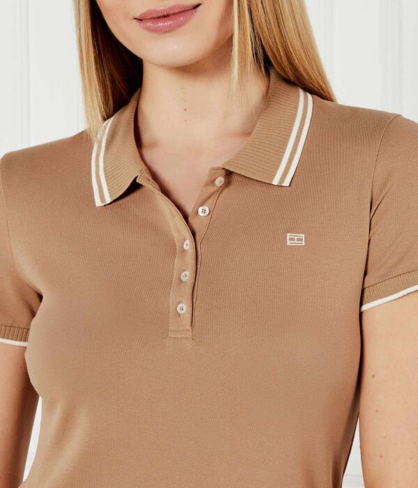 Рубашка поло Slim fit Tommy Hilfiger, желтый — фото 4