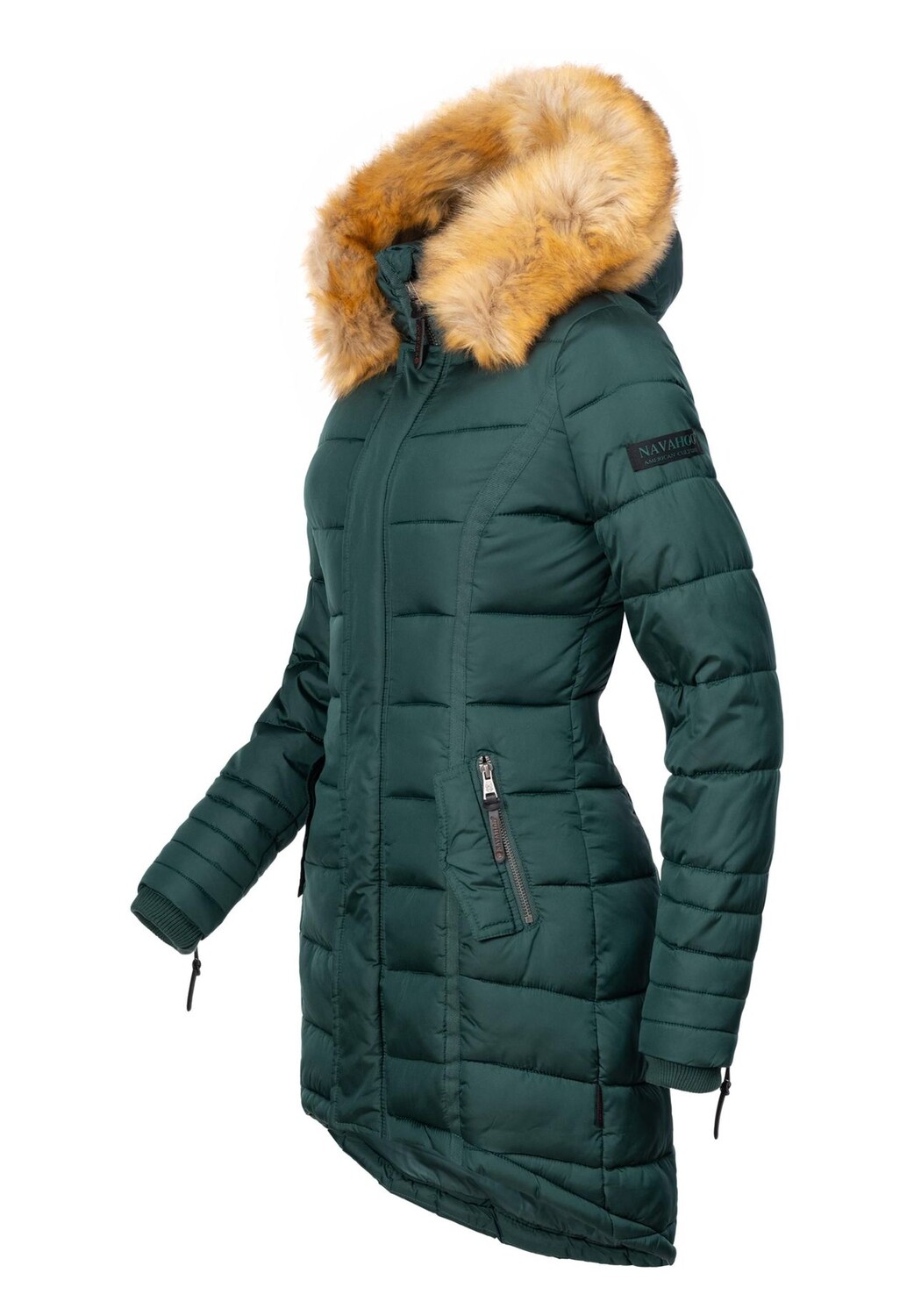 

Стеганое пальто с папайей NAVAHOO, цвет Forest Green