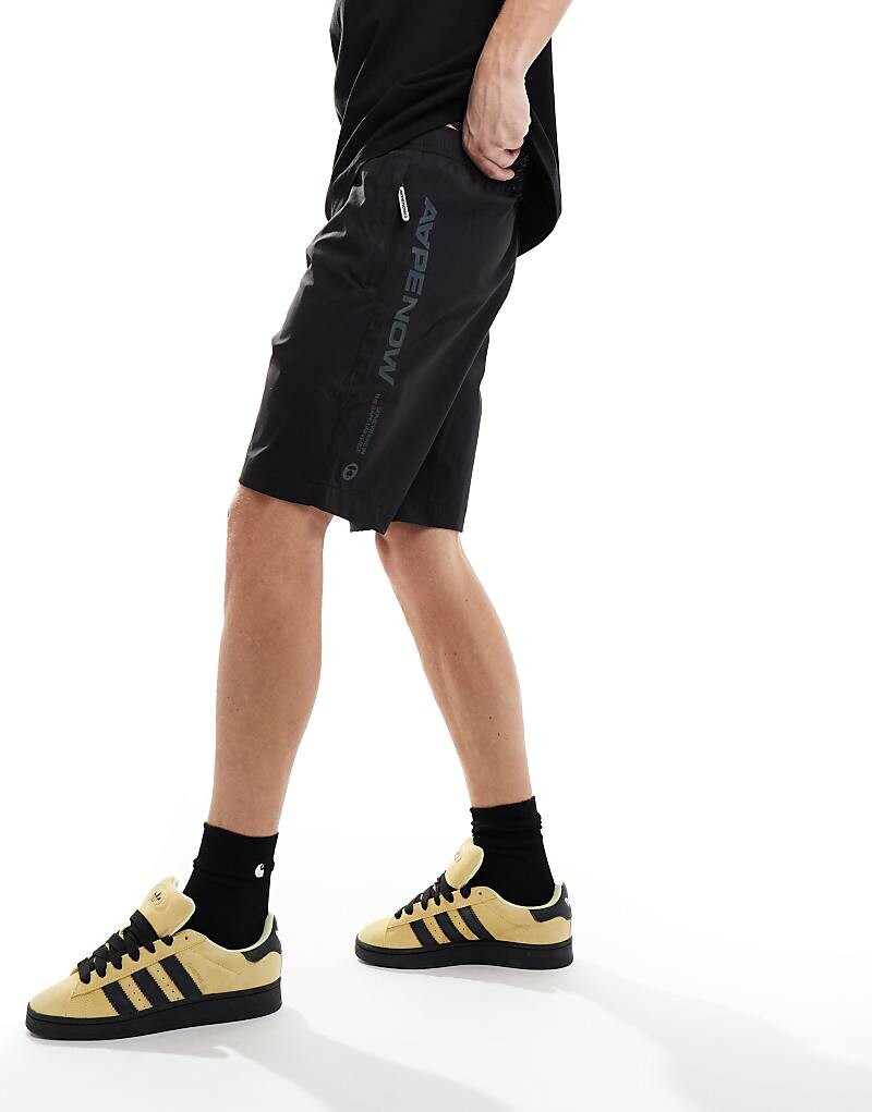 

Aape By A Bathing Ape – Черные нейлоновые шорты