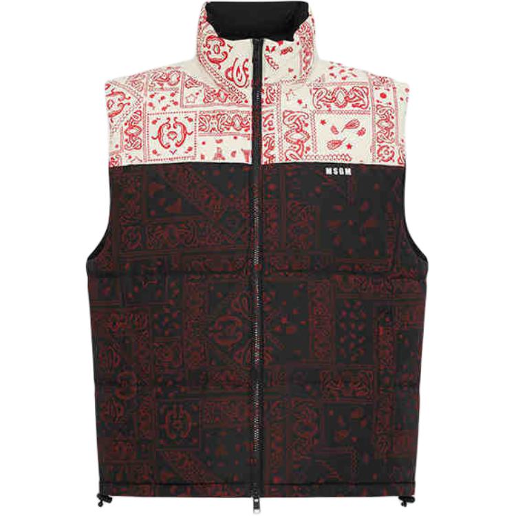 

MSGM Мужской жилет черный, Black