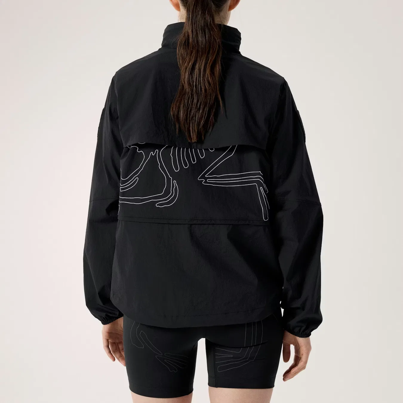 Ветрозащитная куртка Arc'teryx SUBIDA JACKET черный/белый — фото 4