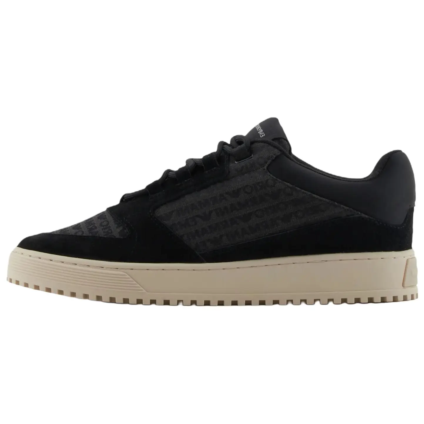 

Кроссовки с жаккардовым логотипом EMPORIO ARMANI, Black