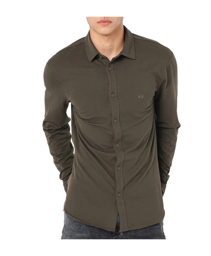 

Классическая рубашка Armani Exchange, зеленый