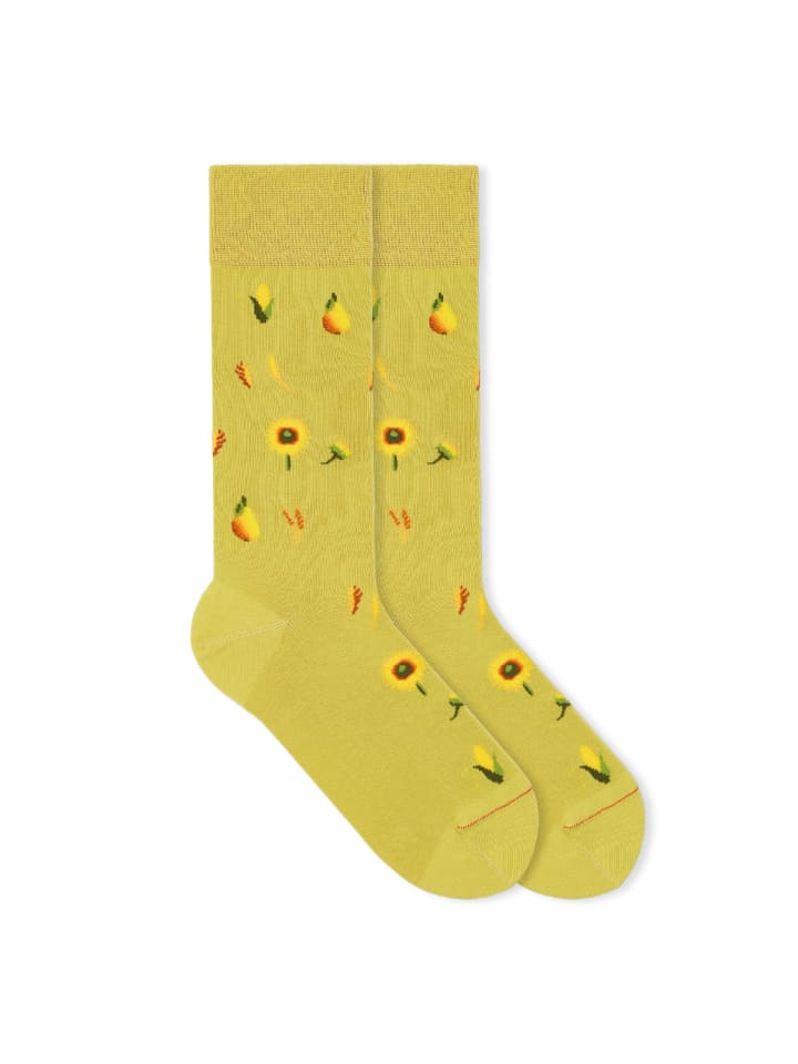 

Von Jungfeld Осенние носки с узором «Иконы подсолнечного поля»