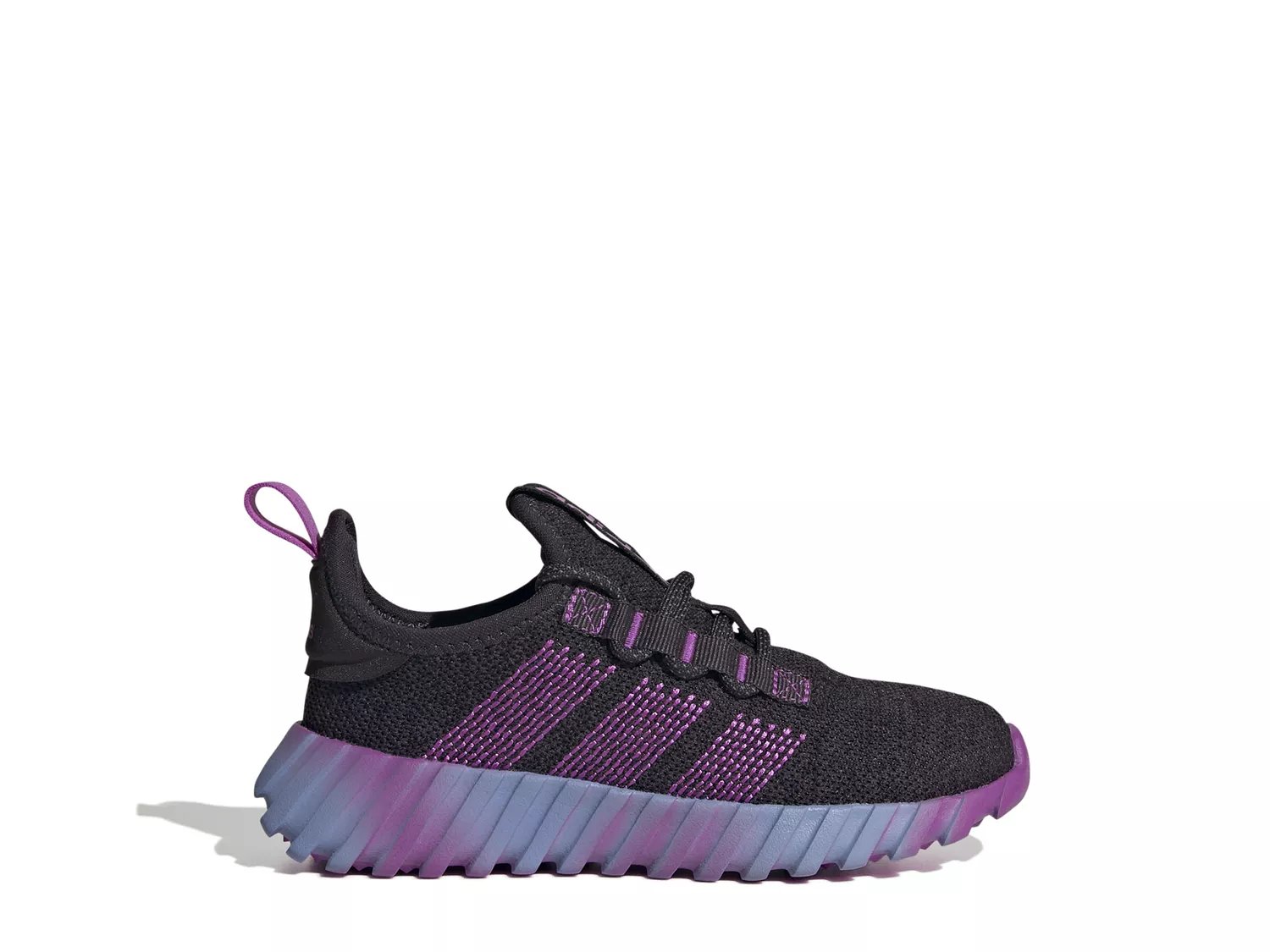 Кроссовки adidas Kaptir Flow Sneaker - Kids', черный/фиолетовый — фото 3