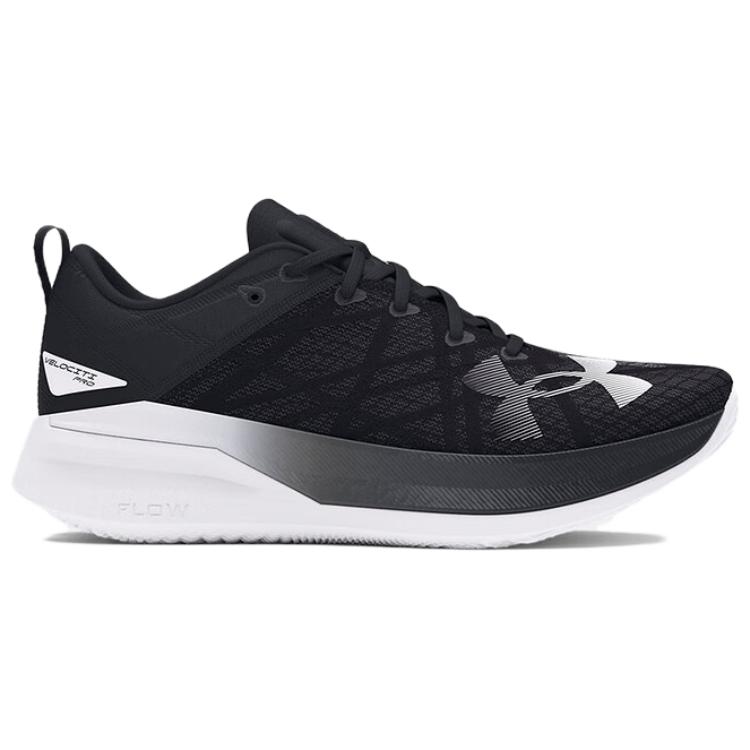 VELOCITI PRO низкие гоночные кроссовки для беска unisex Under Armour, черный/белый — фото 3