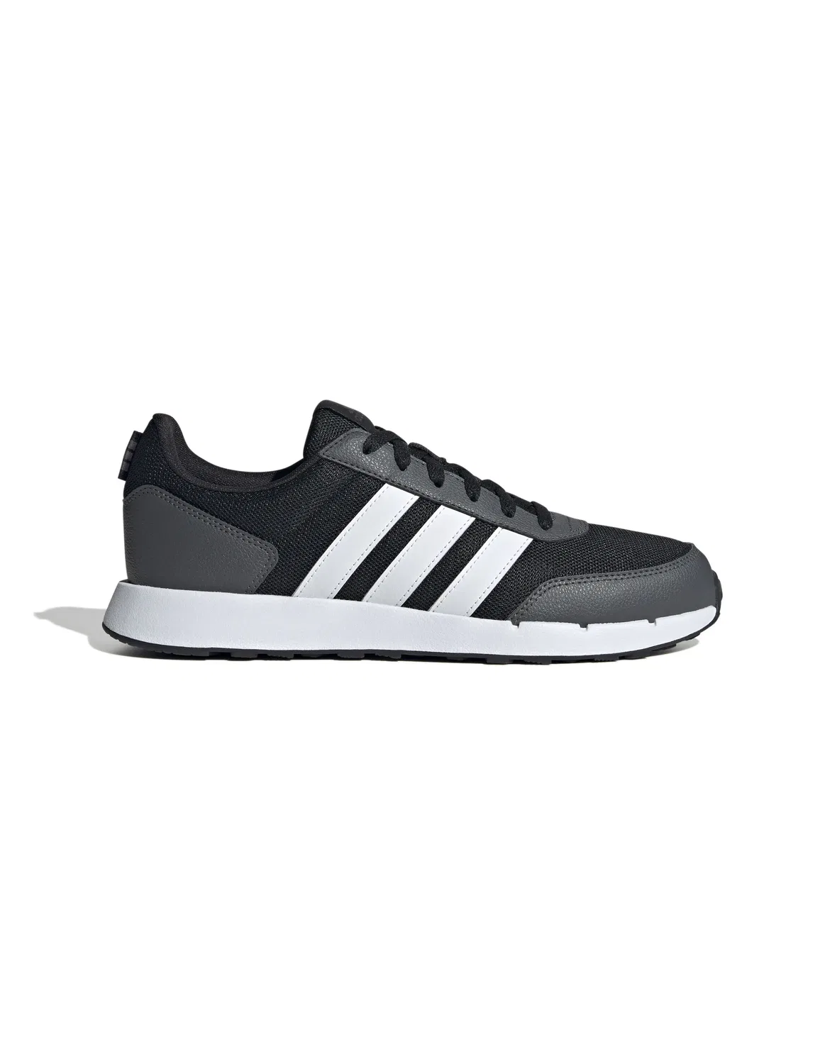 Кроссовки низкие Run 5 Adidas core black/white/grey six — фото 4