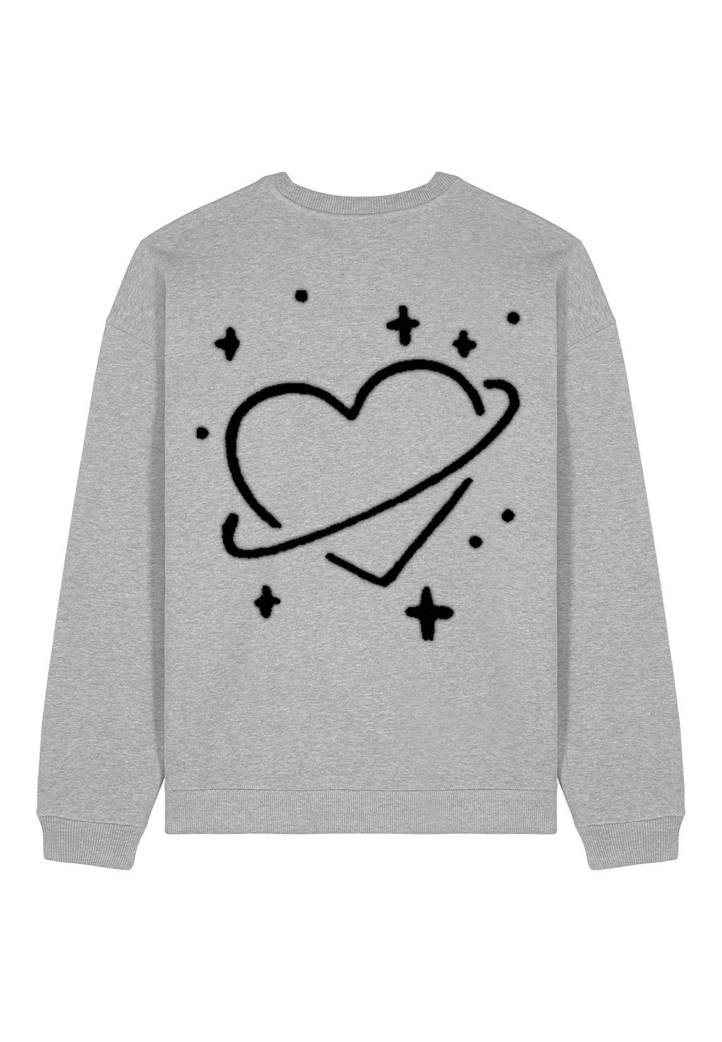 

Толстовка SATURN BACK PRINT UNISEX HEAVYWEIGHT Mira Paris, пятнистый серый