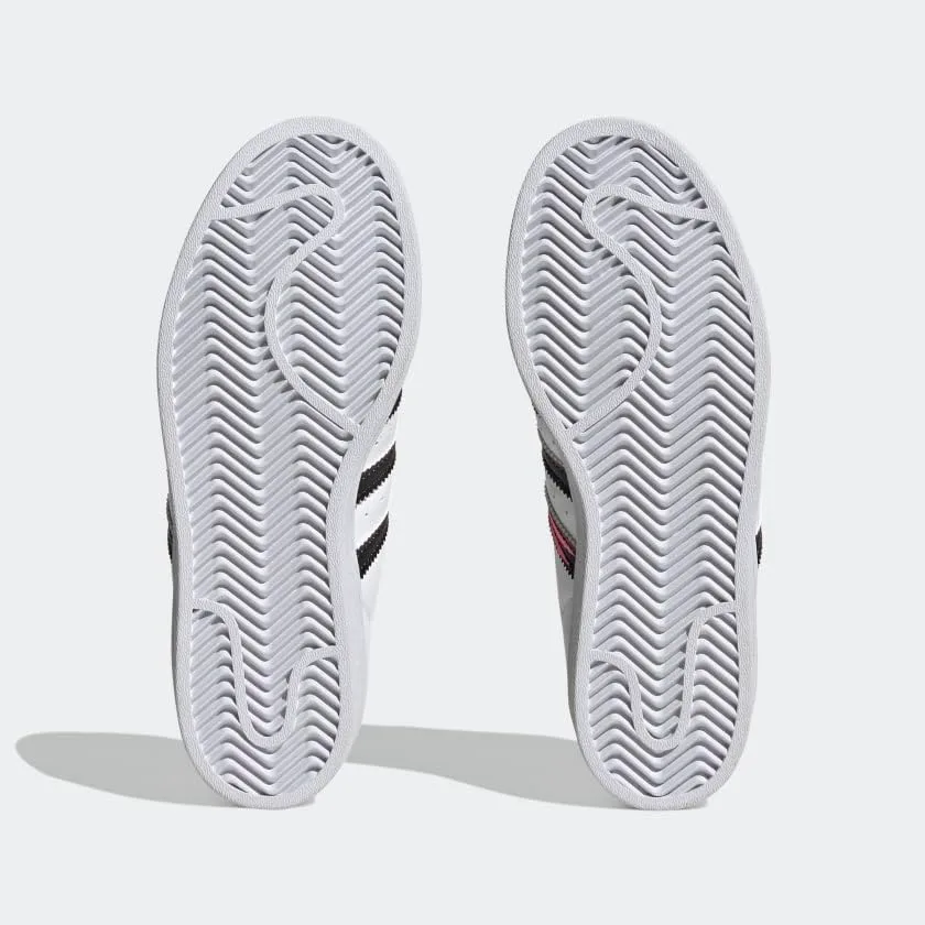 

Кроссовки Adidas Superstar для детей и взрослых, белый/розовый/черный