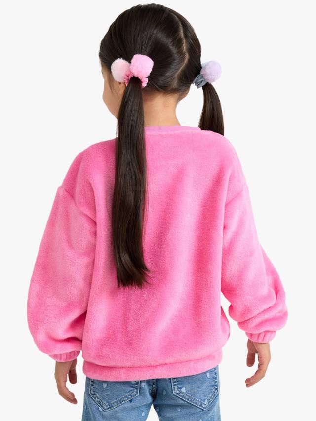 Детский свитшот с пайетками и круглым вырезом Lindex, Pink — фото 2