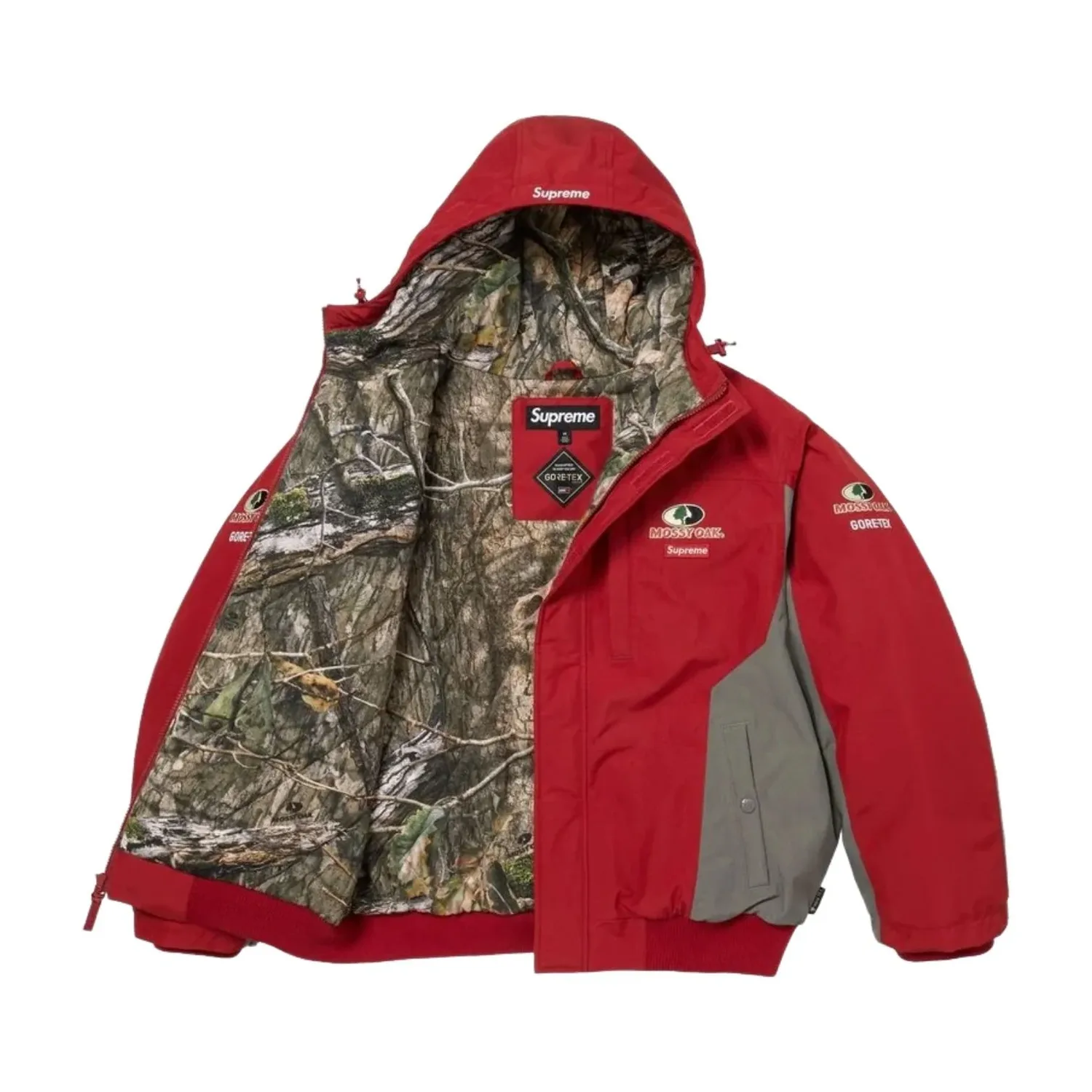 Куртка Supreme x Mossy Oak SS26 GORE-TEX, цвет 'Red' — фото 2