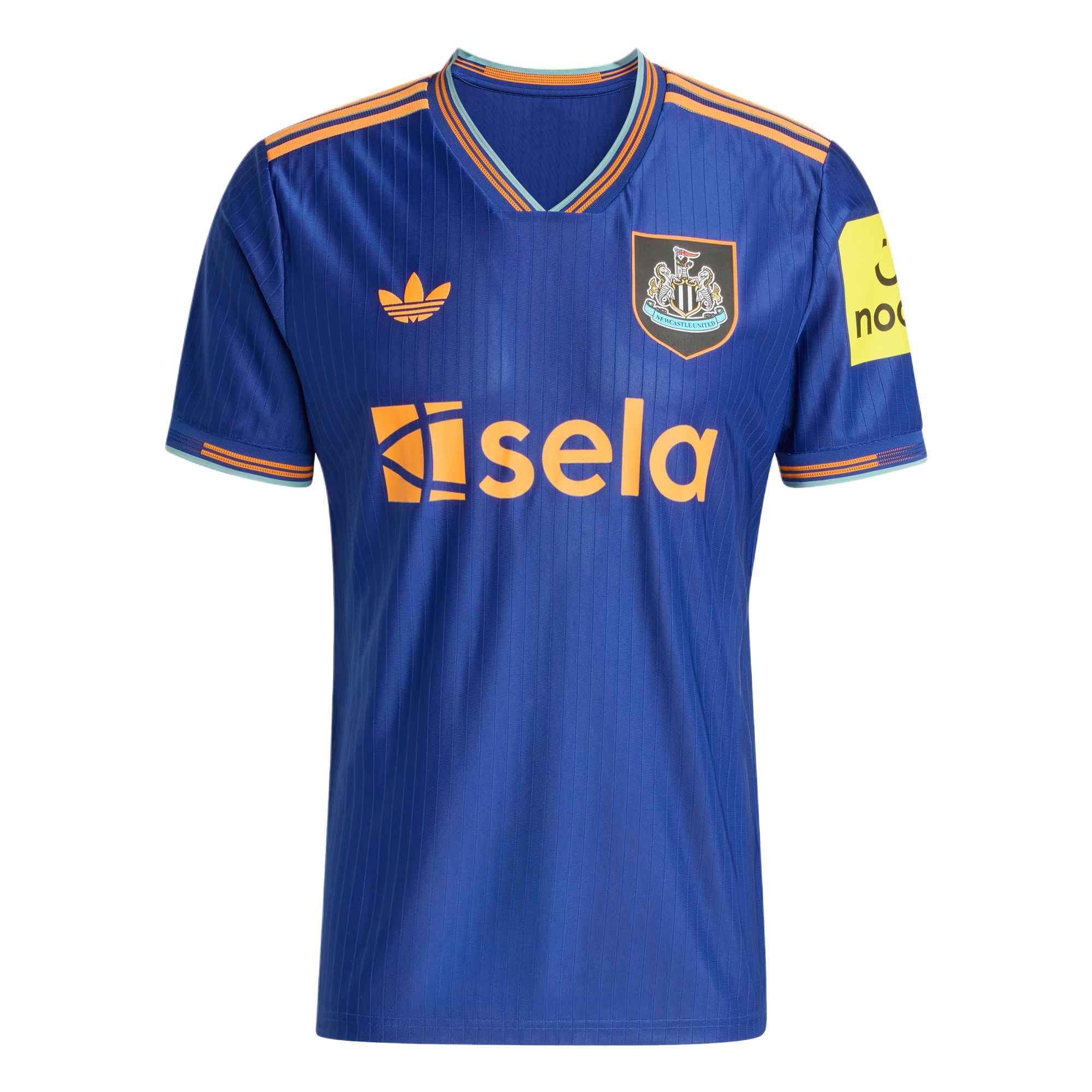 Футболка Newcastle United FC 25/26 Third Authentic Adidas Originals, синий/оранжевый