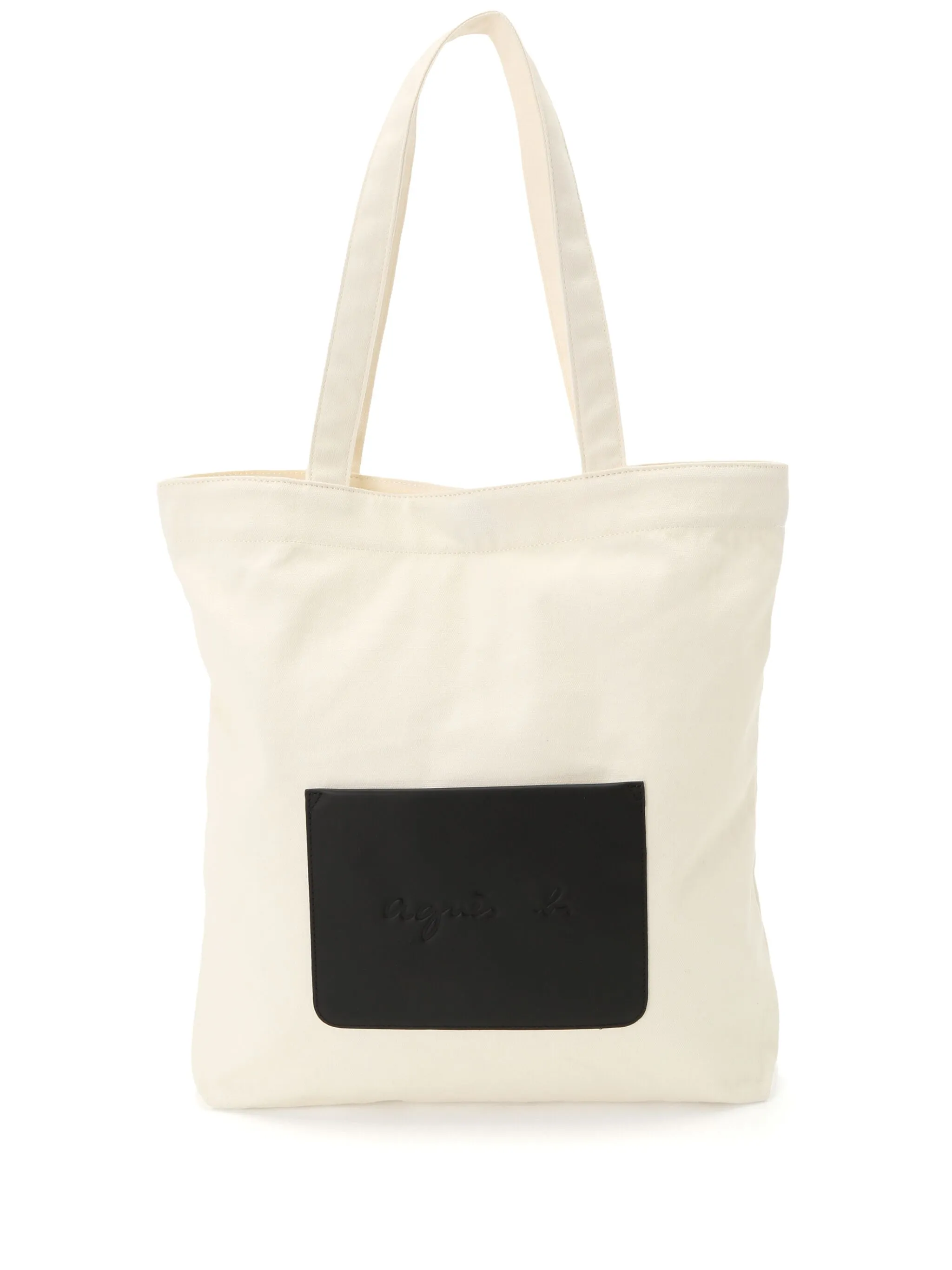 

Сумка-тоут с логотипом Agnès B., белый