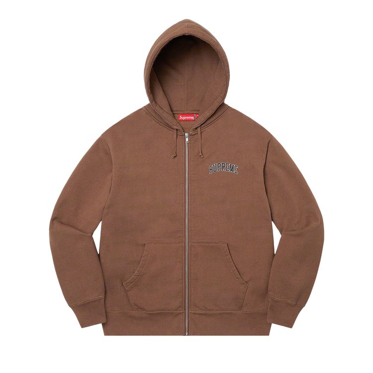 

Толстовка Supreme Doughboy Zip Up Hooded Sweatshirt 'Brown', коричневый