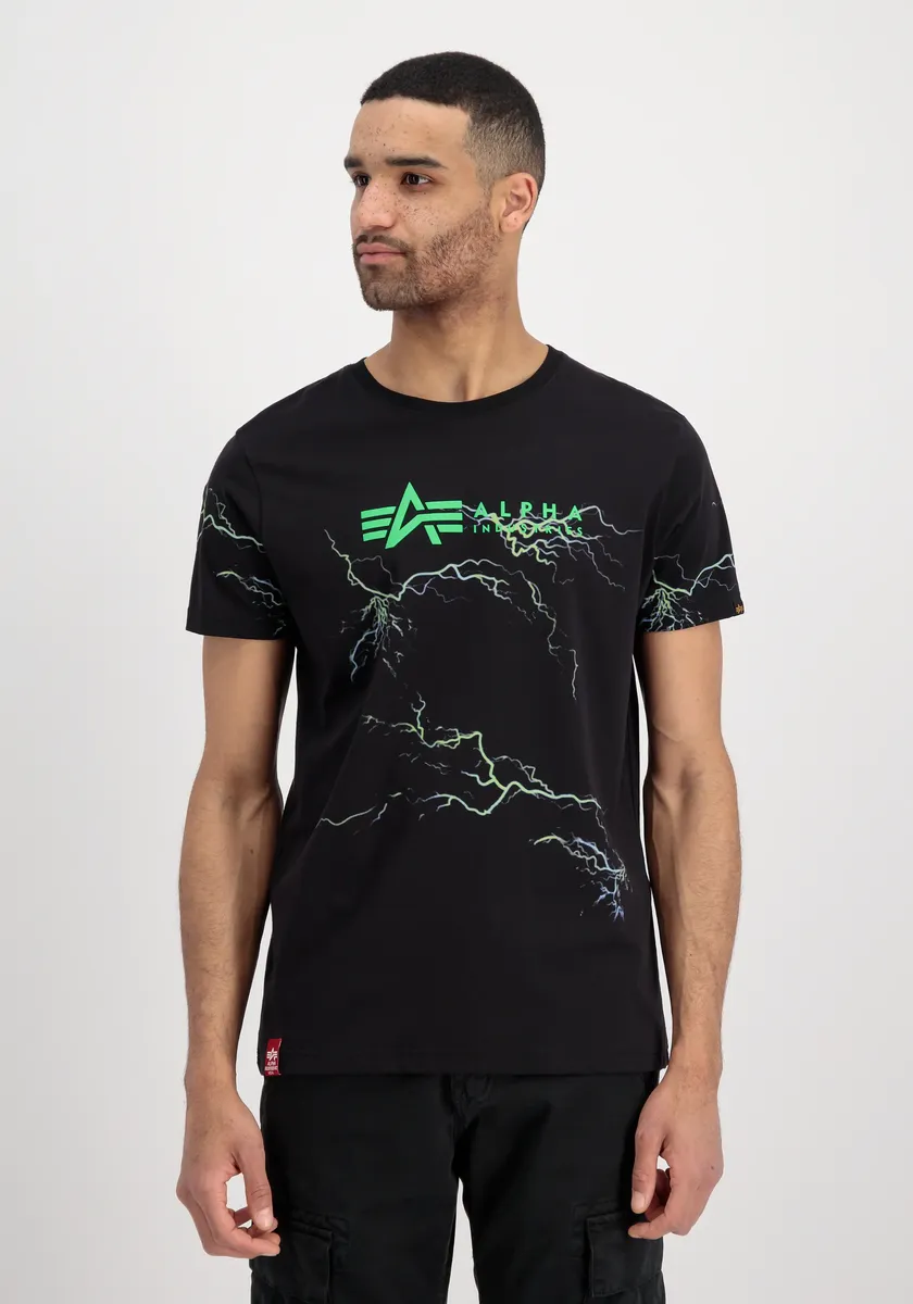 

Футболка Alpha Industries " Alpha Industries Мужская - Футболки с молнией AOP T", черный