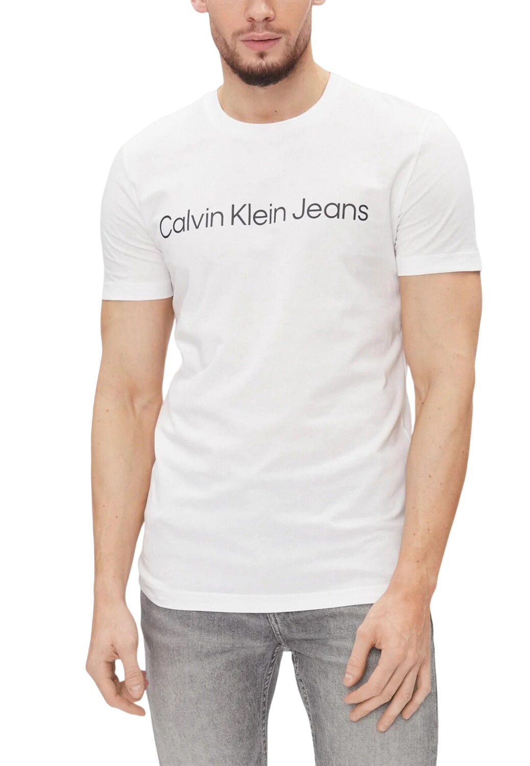 

Футболка мужская Calvin Klein Jeans с принтом, белый