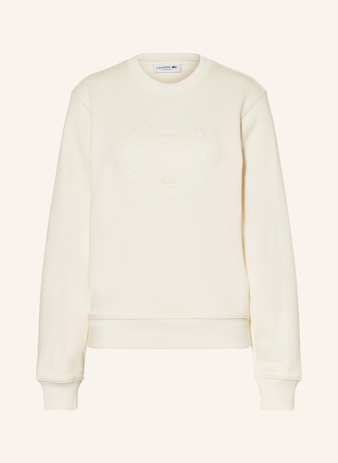 

Толстовка Lacoste, экрю