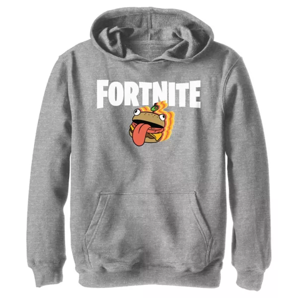 

Детский худи с подвижным принтом Durr Burger из Fortnite для мальчиков 8-20 лет Licensed Character, серый