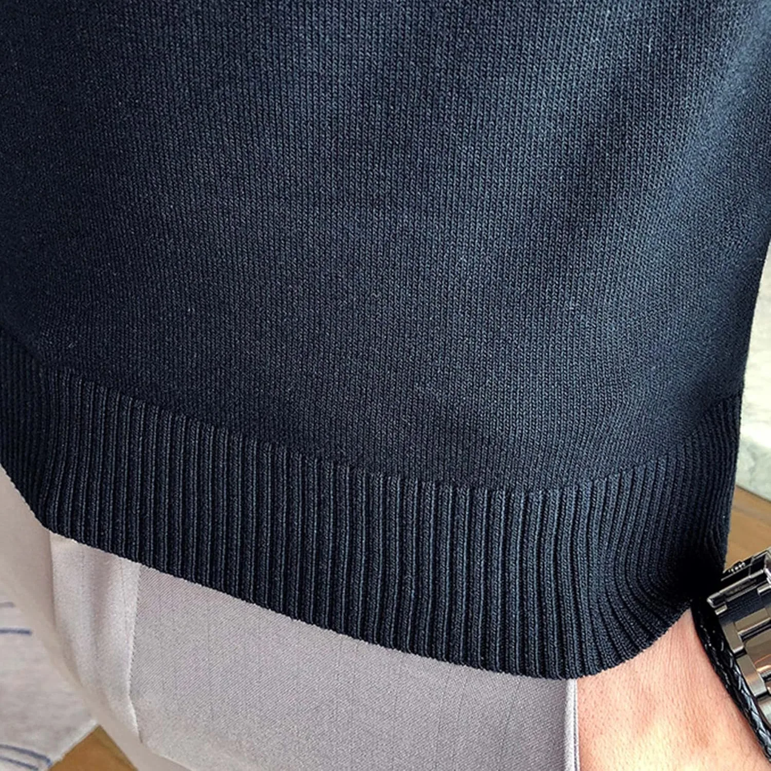 Мужская футболка Slim Fit Rib Knitted для тренировок — фото 2