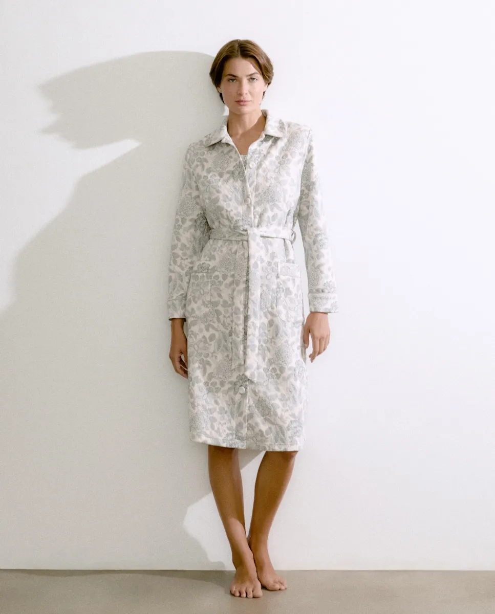 

Женский халат с запахом и принтом Énfasis, синий