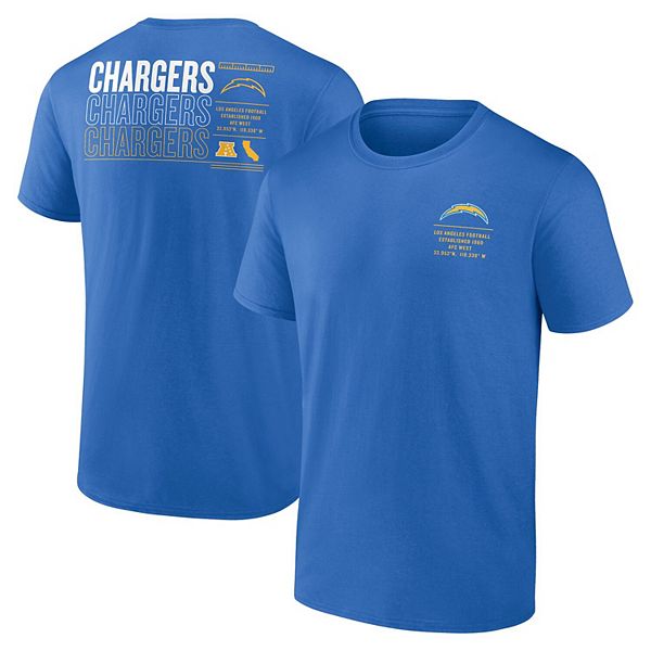

Футболка мужская powder blue los angeles chargers repeat stats Fanatics