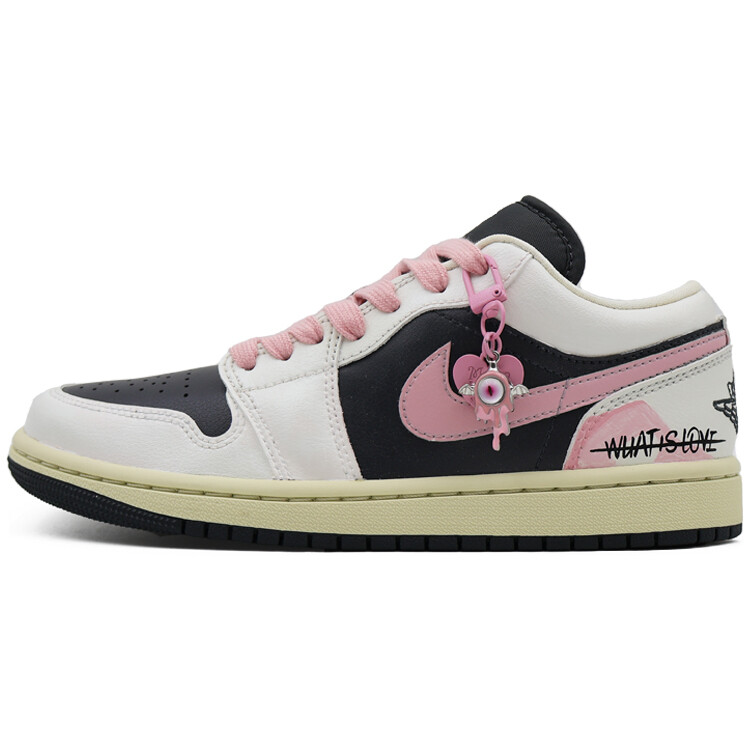 

Кроссовки Air Jordan 1 Vintage Basketball Shoes Women's Low-top Pink, черный