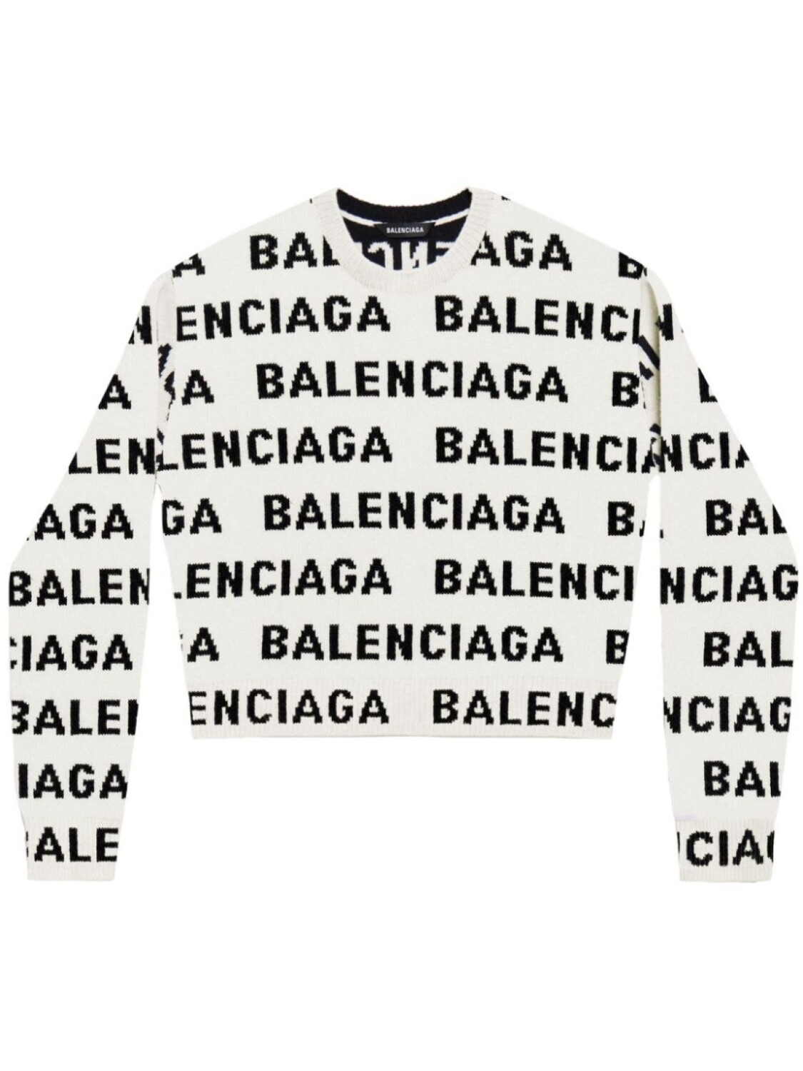 

Balenciaga джемпер с логотипом, белый