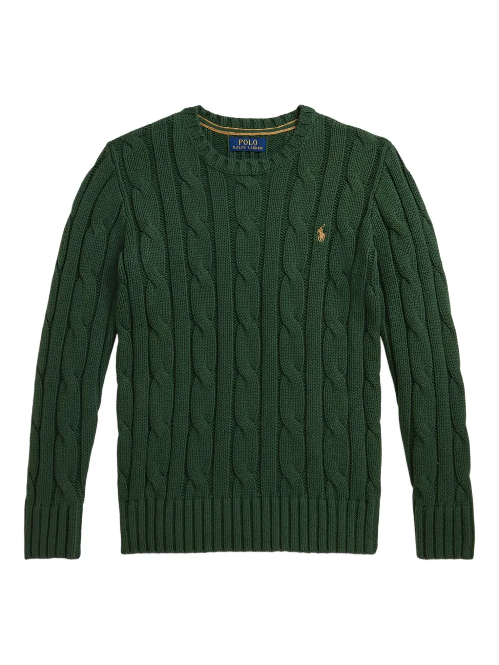 

Свитер фактурной вязки с круглым вырезом POLO RALPH LAUREN KIDS, зеленый