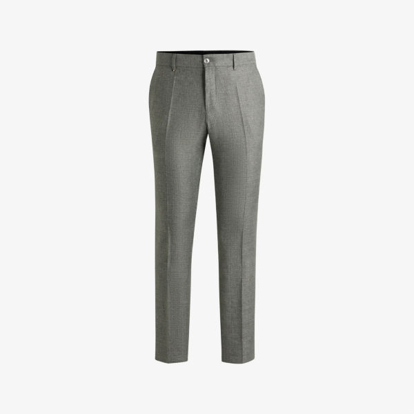 

Прямые брюки slim-fit из эластичной ткани Boss, зеленый