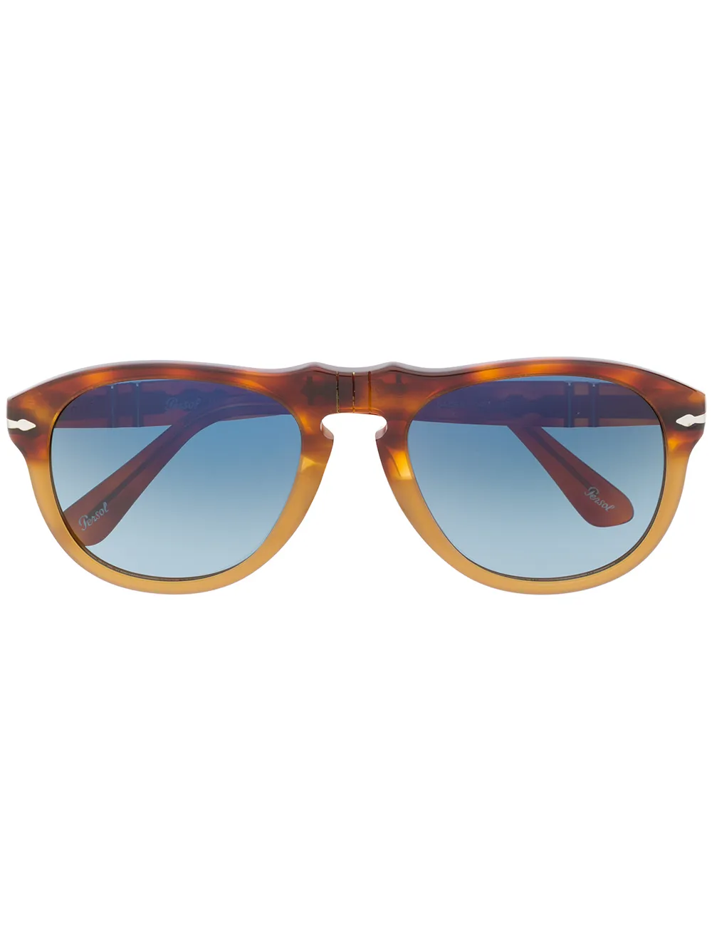 

Солнцезащитные очки-авиаторы черепаховой расцветки Persol, коричневый
