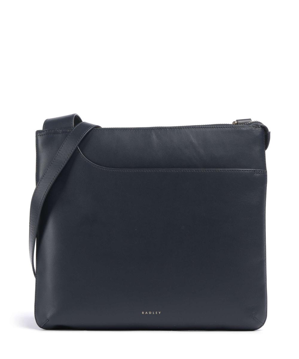 

Карманы сумка через плечо из мелкозернистой кожи Radley London, синий