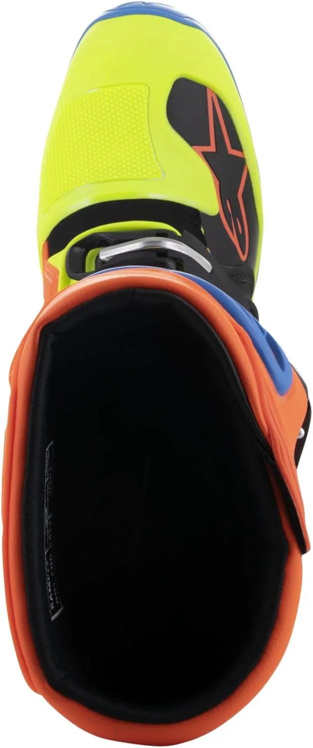 Мужские ботинки Alpinestars Tech 5, синий/оранжевый/желтый — фото 3