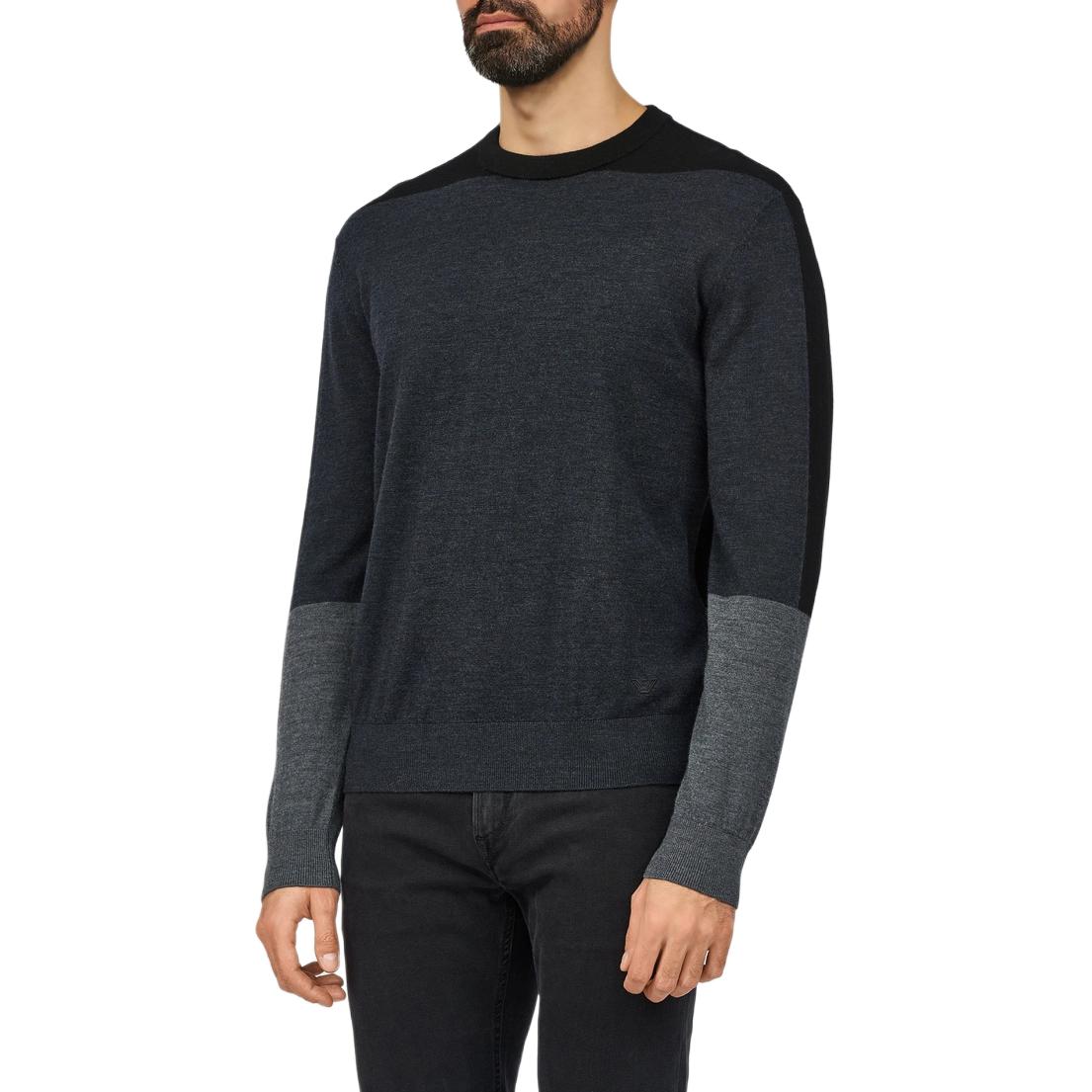 

Свитер с цветными блоками EMPORIO ARMANI, мультиколор