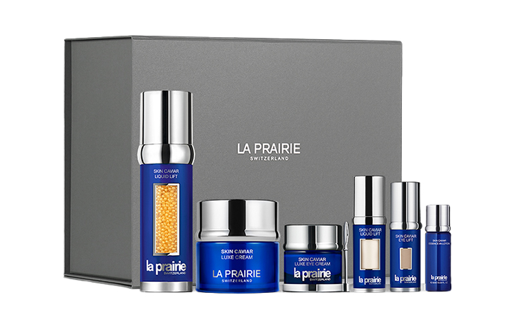 LA PRAIRIE Laiponi Blue Caviar набор сывороток для ухода за кожей: подтягивающий, увлажняющий, питающий комплект из шести предметов — фото 3