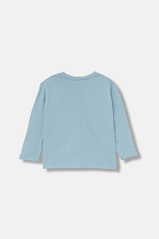 Детская хлопковая кофта с длинным рукавом United Colors Of Benetton, синий — фото 2