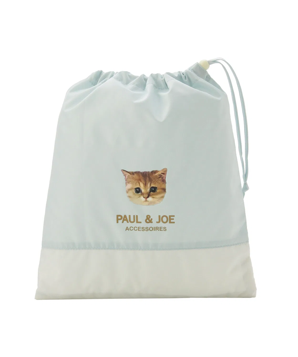 Детский дождевик-пончо PAUL & JOE с кошачьими ушками, биколор, миндальный — фото 4