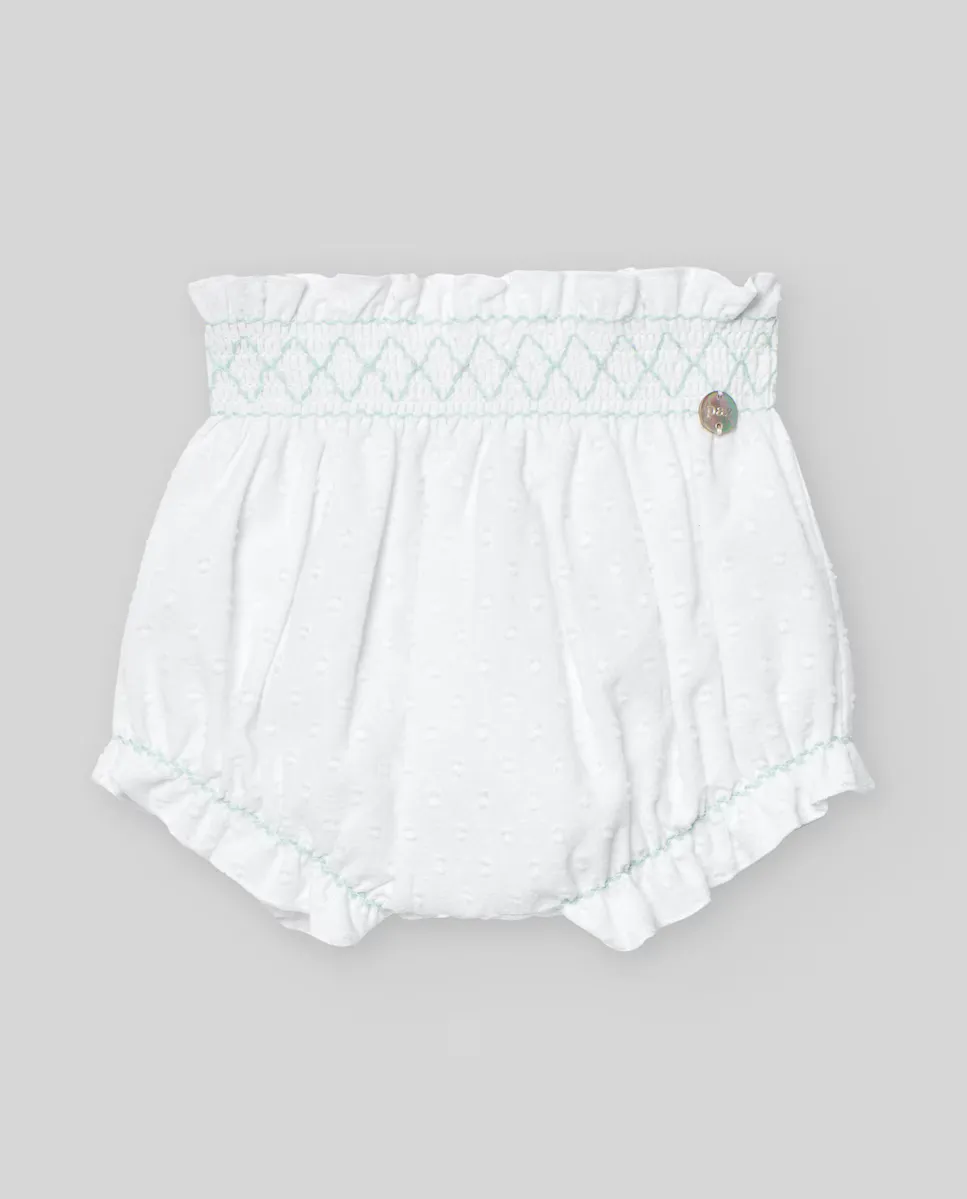 

Детский нагрудник для девочки с медовой сеткой Eido PAZ Rodríguez, белый