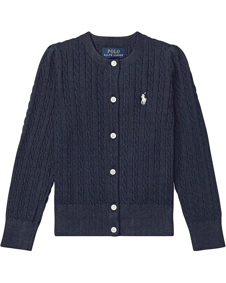 

Свитер Polo Ralph Lauren Kids Cable Knit Cotton Cardigan, цвет Hunter Navy