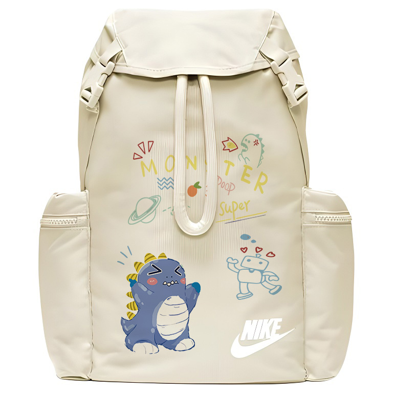 

Nike Полиэстеровый рюкзак унисекс светло-ореховый коричневый белый, Bubbles Dragon