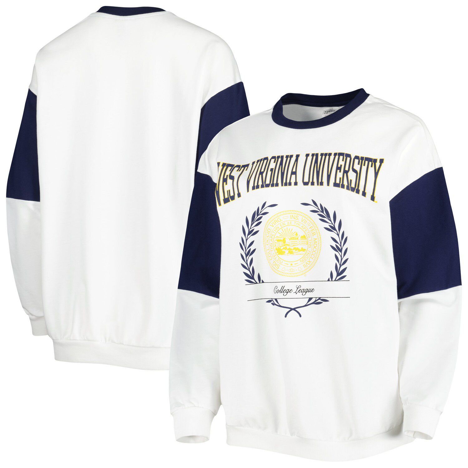 

Женский пуловер Gameday Couture White West Virginia Mountaineers It's A Vibe, пуловер «летучая мышь»