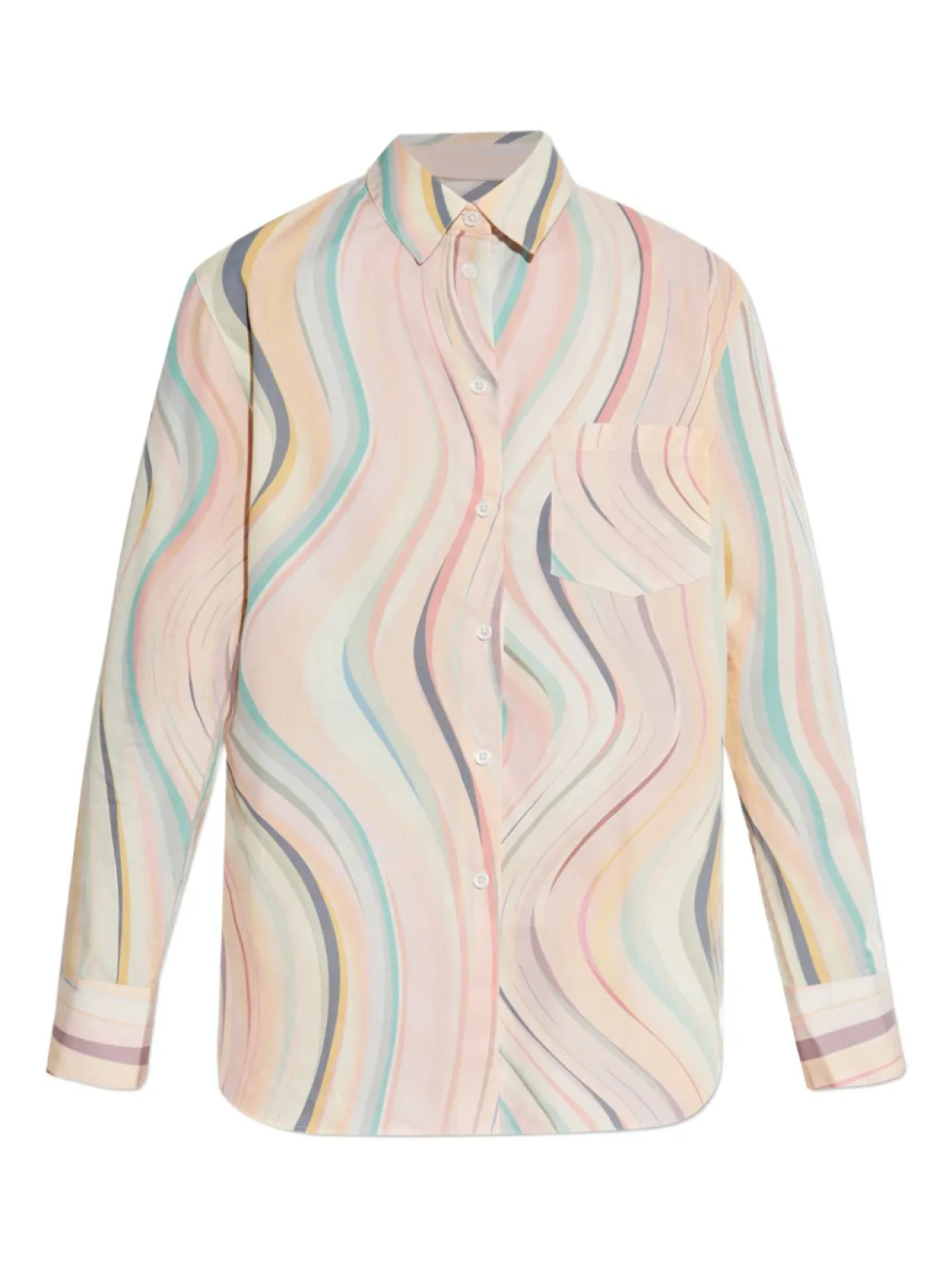 

Полосатая рубашка PS Paul Smith, розовый