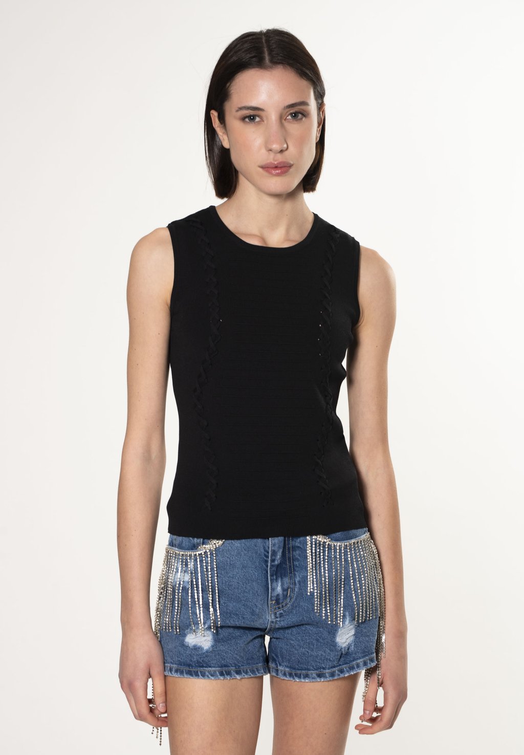

Топ SLEEVELESS INFLUENCER, черный