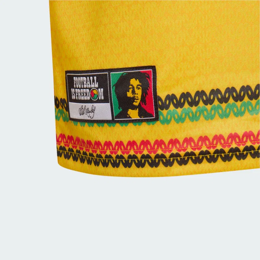 Детская футболка adidas Jamaica 26 x Bob Marley Home Kids Jersey, Bold Gold — фото 3