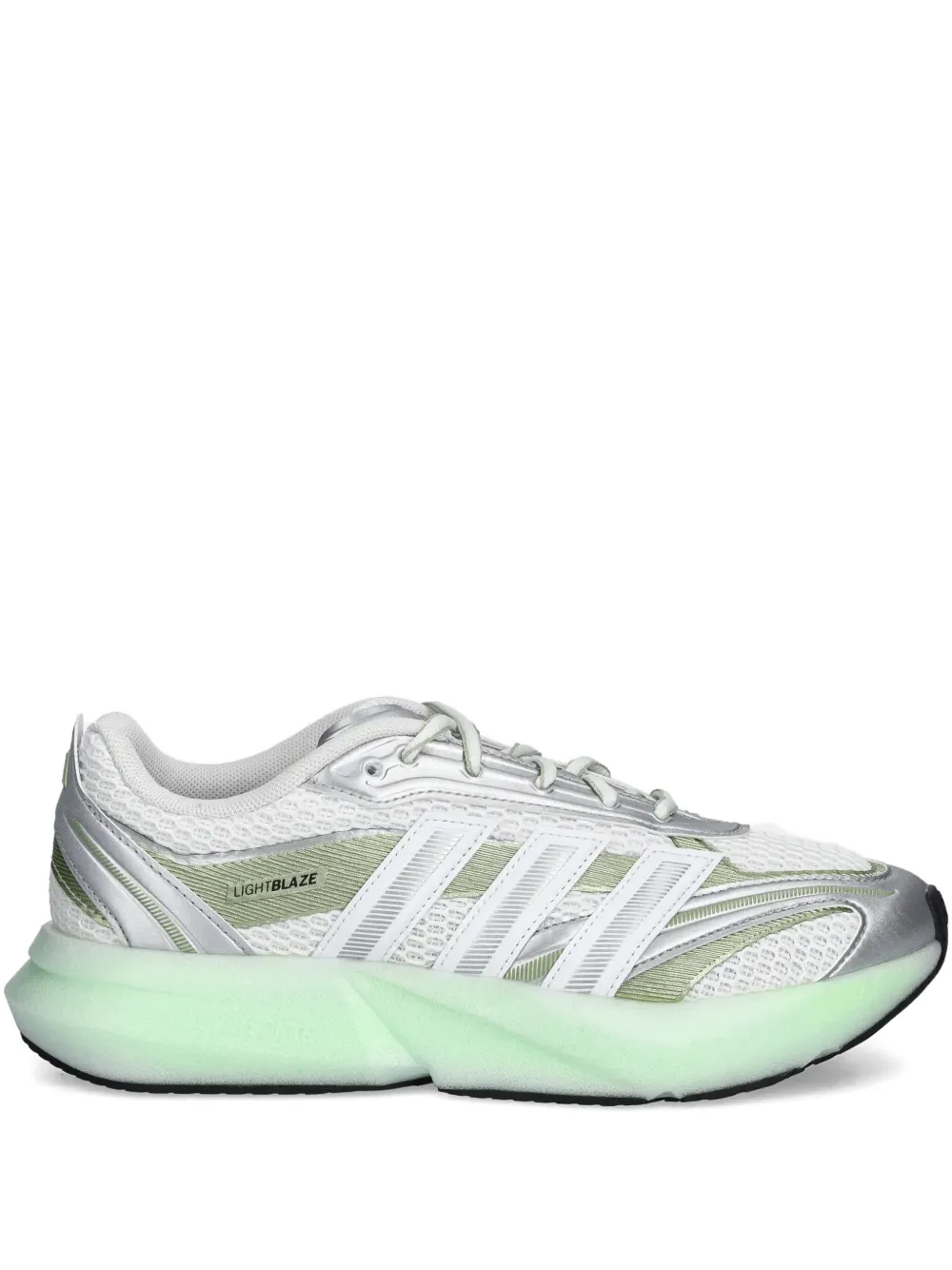 Серебряные кроссовки Lightblaze Glow adidas, белый
