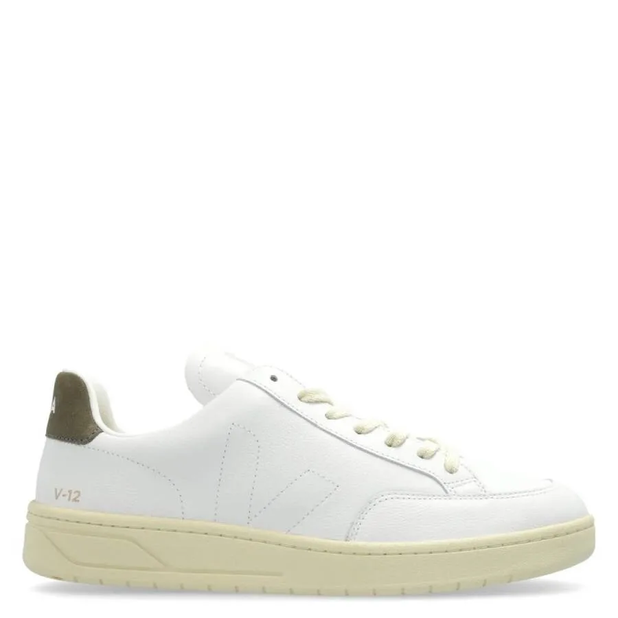 Кроссовки низкие Veja V-12 Stitch с кожей, белый