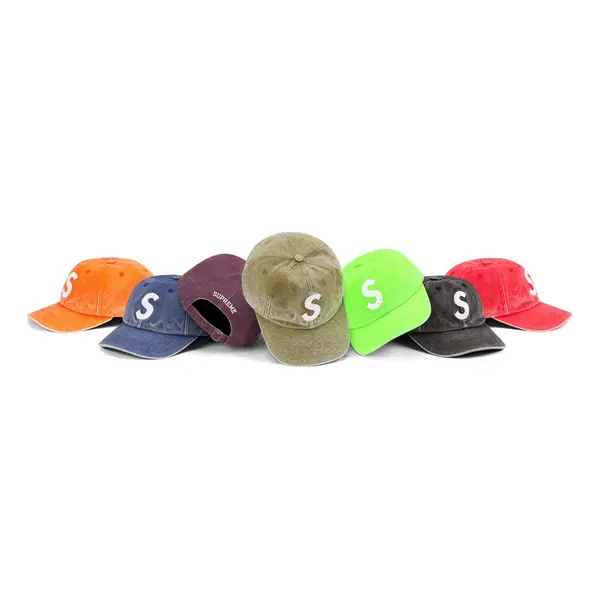 

Бейсболка pigment canvas s logo 6-panel 'multi-color' Supreme, мультиколор