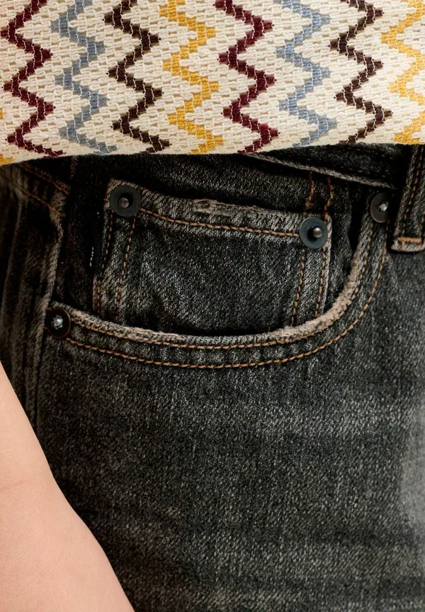Джинсовые шорты Jack & Jones Junior, черный деним — фото 4