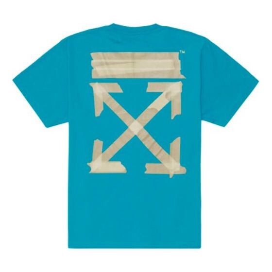 

Футболка ss20 diagonal arrows tape short sleeve Off-White, синий