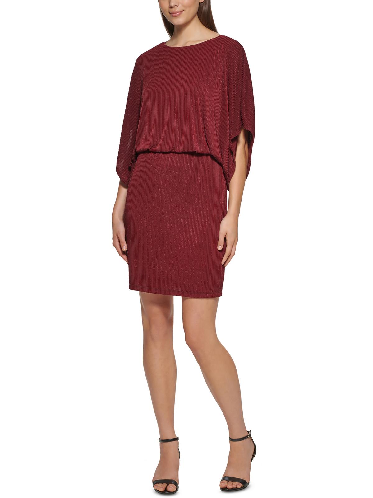 

Женское платье-футляр Petites Metallic Blouson Jessica Howard, цвет wine