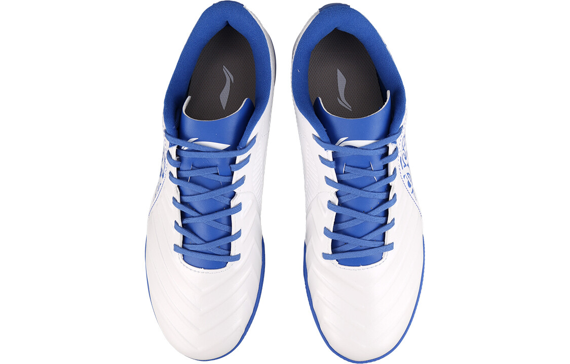 Детские футбольные бутсы Kids Low-top Blue And White Porcelain Lining Young, белый — фото 4